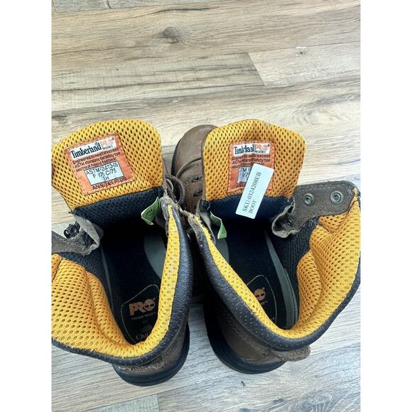 Womens Timberland Pro Titan Brown Work Safety Toe Boots 26388 Size 8M - Picture 7 of 8